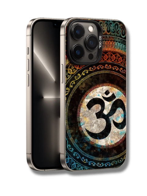 iPhone 14 Pro Cover – Premium Om Mandala Artwork, Slim & Flexible Protection