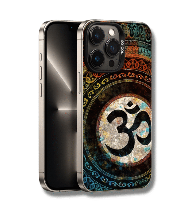 iPhone 14 Pro Cover – Premium Om Mandala Artwork, Slim & Flexible Protection