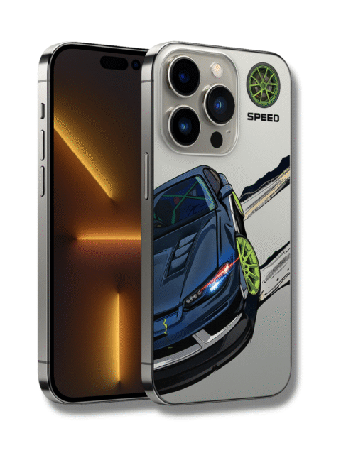 Shop the iPhone 14 Pro cover with bold racing car design. Slim, shockproof, scratch-resistant & built with premium TPU + PC for protection.