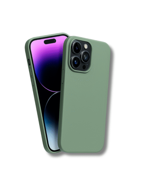 iphone 14 pro plain green cover sopraa