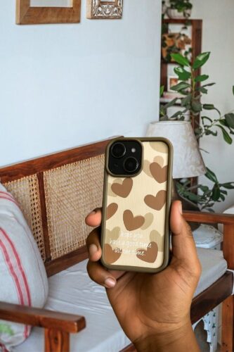 I Hope You Have a Good Time Heart Pattern iPhone Case photo review