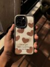 I Hope You Have a Good Time Heart Pattern iPhone Case