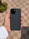 Woven Texture iPhone Case Durable and Stylish (Black)