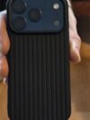 Woven Texture iPhone Case Durable and Stylish (Black)