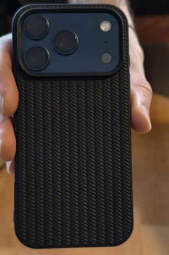 Woven Texture iPhone Case Durable and Stylish (Black) photo review