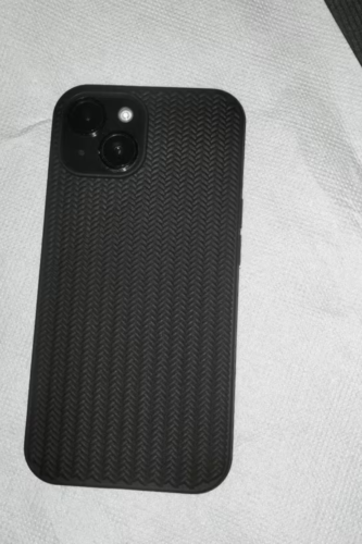 Woven Texture iPhone Case Durable and Stylish (Black) photo review