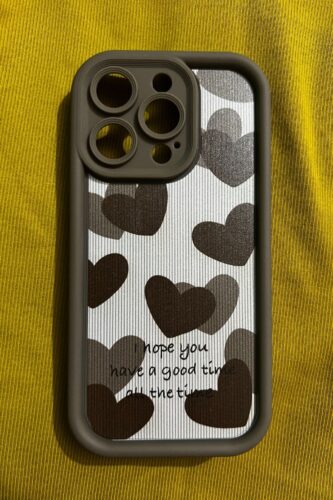 I Hope You Have a Good Time Heart Pattern iPhone Case photo review