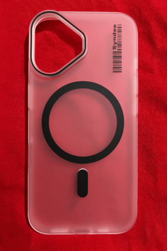 Smoke Finish Semi Transparent MagSafe Case (Black) photo review