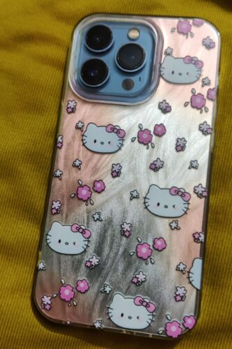 Cute Hello Kitty Pink Design iPhone Case for Girls photo review