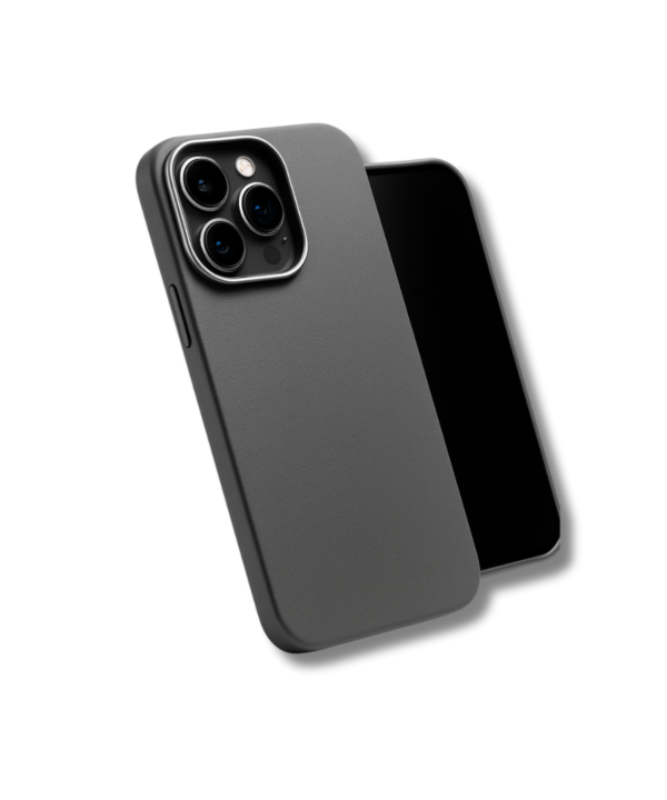 iphone 14 pro grey leather cover sopraa