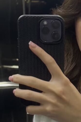 Woven Texture iPhone Case Durable and Stylish (Black) photo review