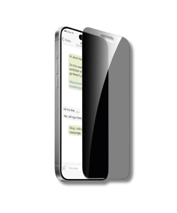 Privacy Sapphire Shield Tempered Glass - Anti-Spy 9H Hardness
