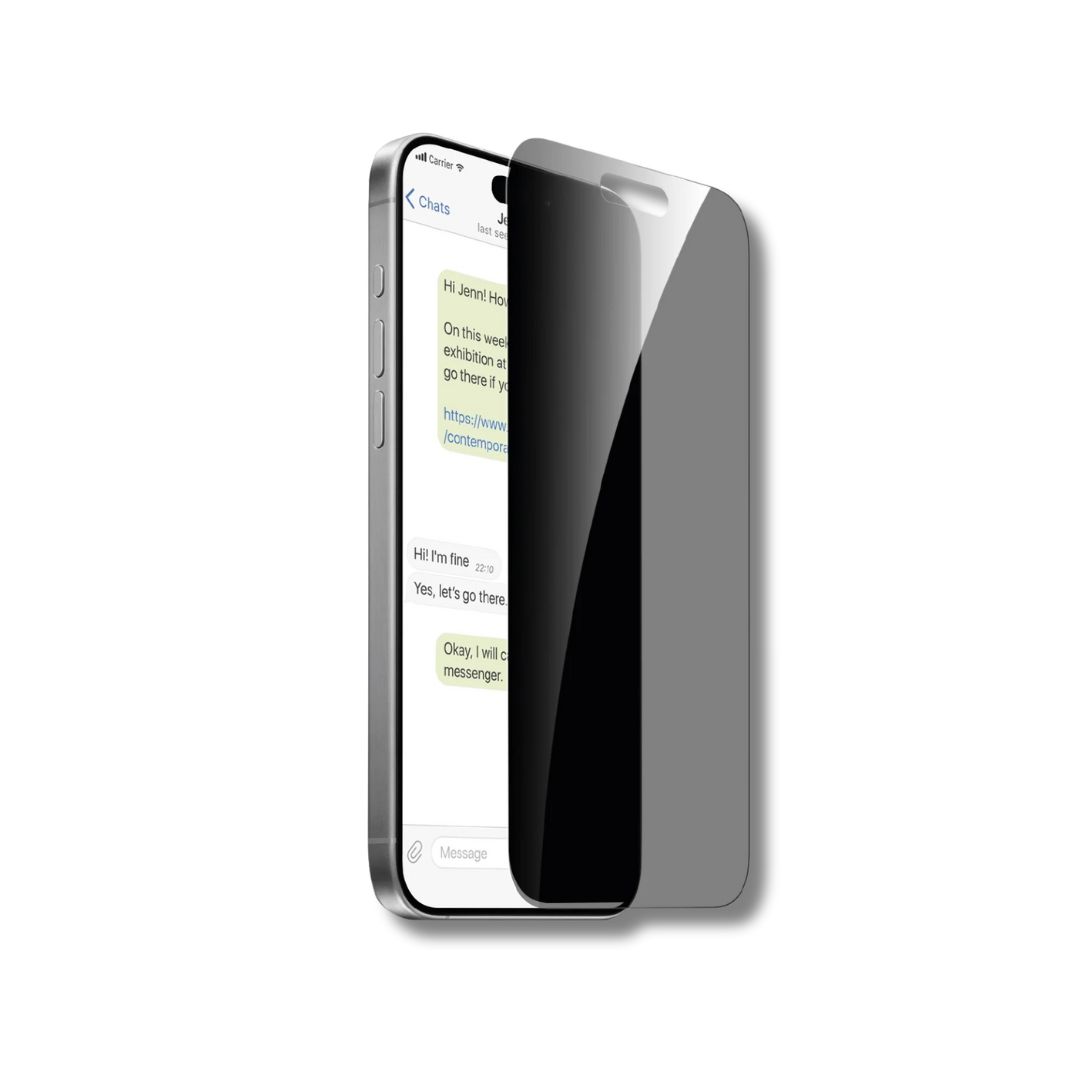 Privacy Sapphire Shield Tempered Glass - Anti-Spy 9H Hardness