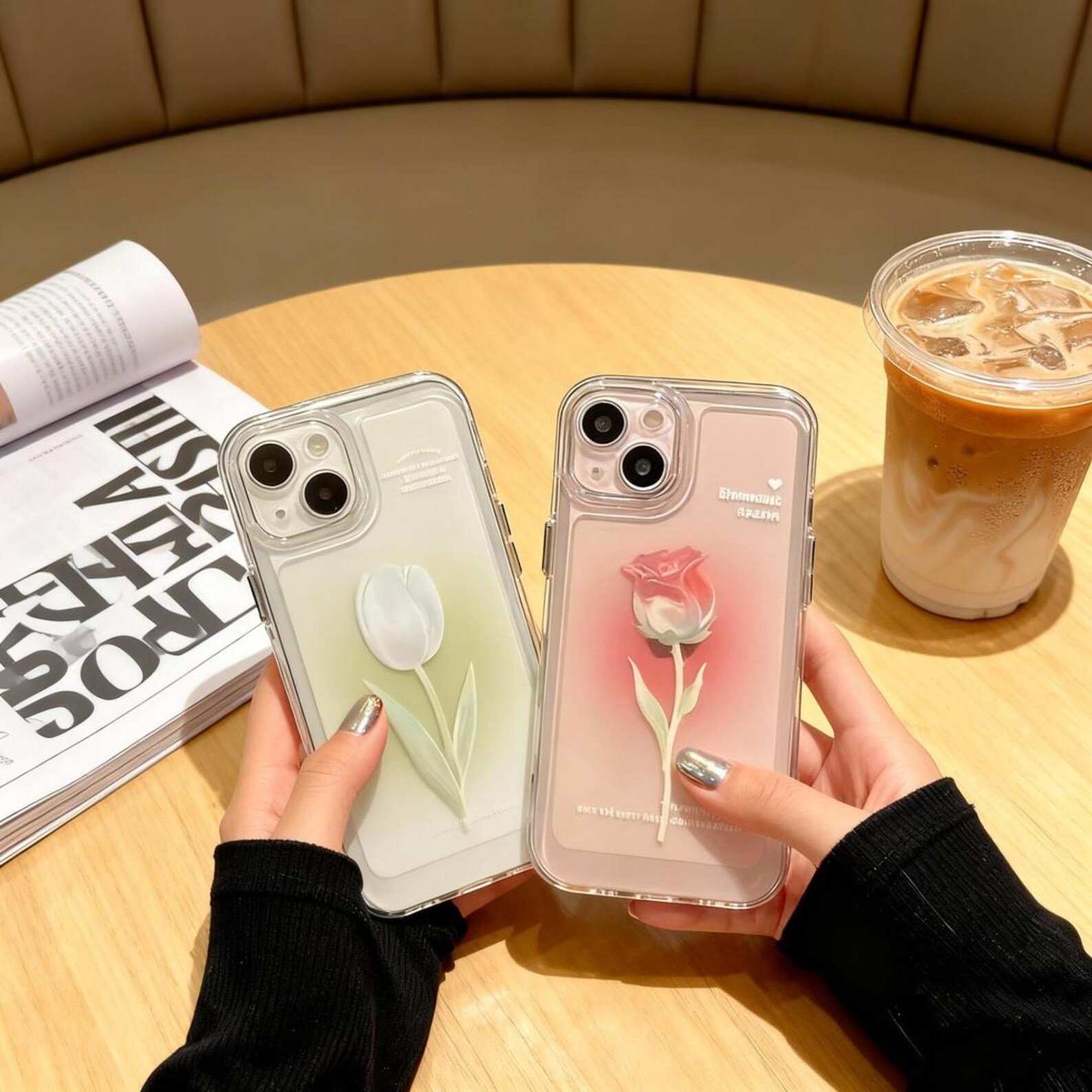 Sculpted Bloom Case with Blush Halo Detail - Image 8