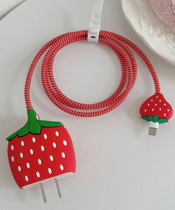 Strawberry Charger Protector Set