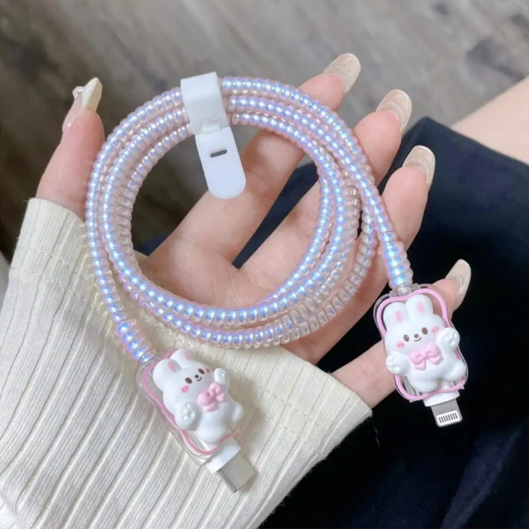 Strawberry Bunny Charger Protector Set - Image 3