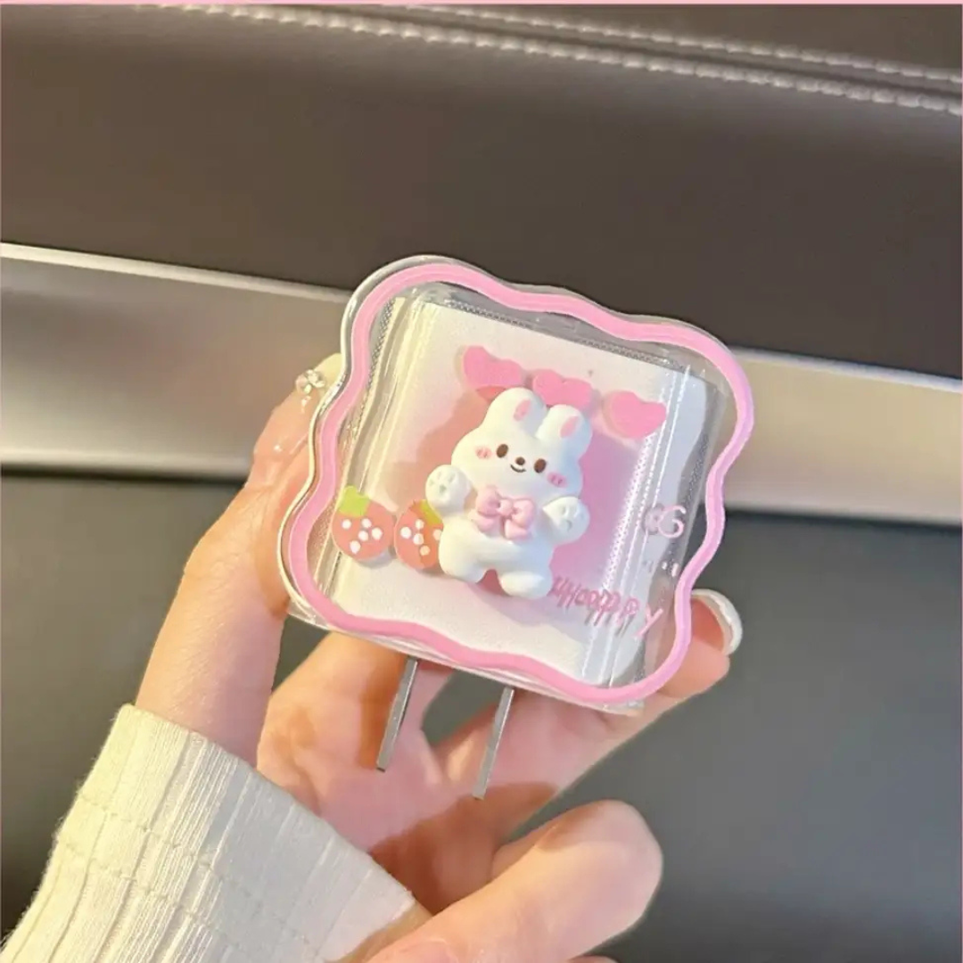 Strawberry Bunny Charger Protector Set - Image 2