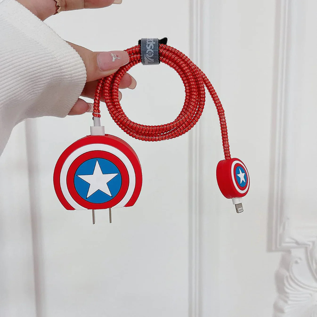 Captain America Shield Charger Protector Set