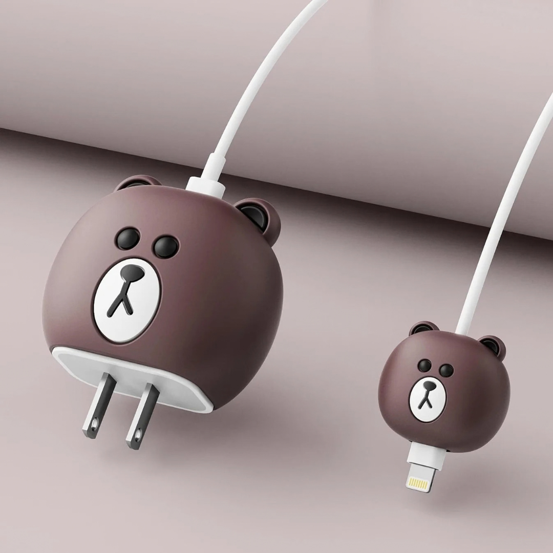 Teddy Bear Charger Protector Set
